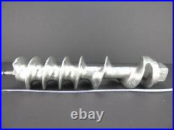 Used Hobart 4146 Meat Grinder auger Retinned with new feed screw stud. 00-111823