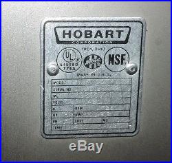 Used Hobart 4146 Stainless Steel Commercial Meat Grinder 460V