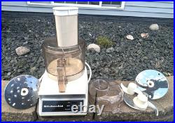 VTG Kitchen Aid KFP 400 Hobart Food Processor + Accessories 720 Watt Works Great