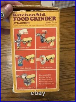 VTG Kitchenaid Food Grinder Attachment FG-A Set Hobart
