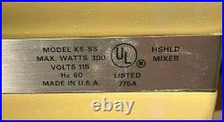 Vintage (21 PC) HOBART KITCHENAID (K5-SS) COMMERCIAL BAKERY MIXER/MEAT GRINDER
