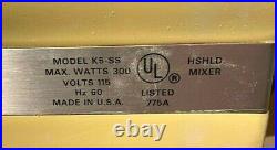 Vintage (21 PC) HOBART KITCHENAID (K5-SS) KITCHEN BAKERY MIXER/MEAT GRINDER rare