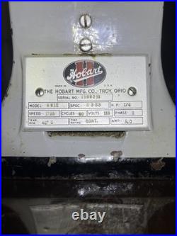 Vintage Hobart 4612 Commercial Meat Grinder, 115V, 1Ph, 1/4HP, 1725 RPM