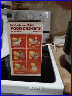 Vintage Hobart KitchenAid Food Grinder Attachment FGA BRAND NEW IN BOX NOS