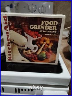 Vintage Hobart KitchenAid Food Grinder Attachment FGA BRAND NEW IN BOX NOS