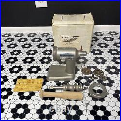 Vintage Hobart KitchenAid Food Mixer Grinder FG-KA Metal Aluminum Original Box