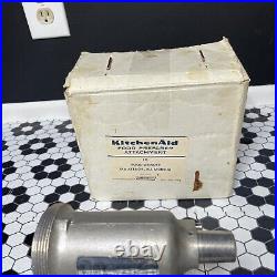 Vintage Hobart KitchenAid Food Mixer Grinder FG-KA Metal Aluminum Original Box