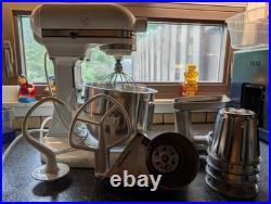 Vintage Hobart KitchenAid K5-A Lift Stand Mixer 10 Speed White For Parts