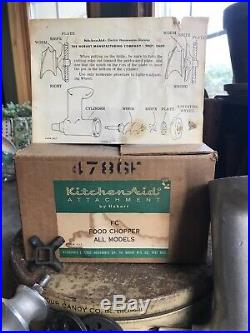 Vintage Hobart Kitchenaid Food Chopper Meat Grinder Attachment Kit