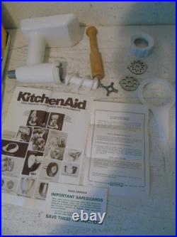 Vintage Hobart Kitchenaid Grinder + Pasta Die Set Attachment