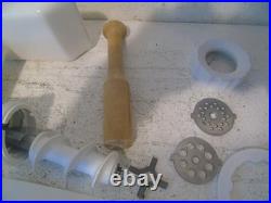 Vintage Hobart Kitchenaid Grinder + Pasta Die Set Attachment