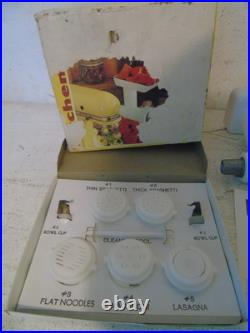 Vintage Hobart Kitchenaid Grinder + Pasta Die Set Attachment