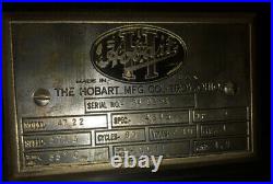 Vintage Hobart Meat Grinder 4722 3/4HP 1 PH Runs On 115V! Read Details For 230V