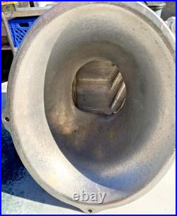 Vintage Hobart Meat Grinder Head Bowl Cylinder Stainless Steel with Steel Nut