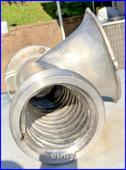 Vintage Hobart Meat Grinder Head Bowl Cylinder Stainless Steel with Steel Nut