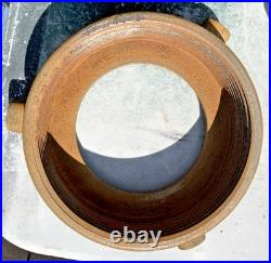 Vintage Hobart Meat Grinder Head Bowl Cylinder Stainless Steel with Steel Nut