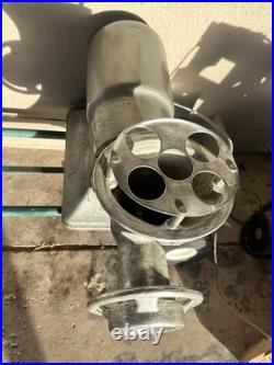 Vintage Hobart Meat Grinder Model 4332 S Complete With Grinder Feed Pan WORKS