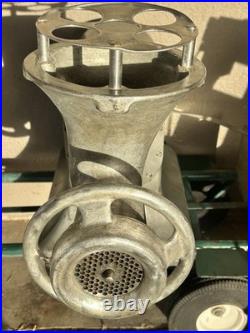 Vintage Hobart Meat Grinder Model 4332 S Complete With Grinder Feed Pan WORKS