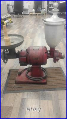 Vintage Hobart Meat and Coffee Grinder Combo with Attachments