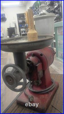 Vintage Hobart Meat and Coffee Grinder Combo with Attachments