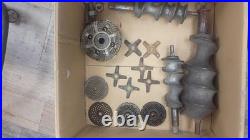 Vintage Hobart Meat and Coffee Grinder Combo with Attachments