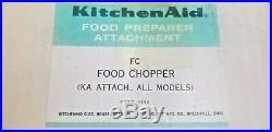 Vintage KitchenAid Food Chopper Meat Grinder Attachment, Hobart FG Brand New