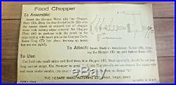 Vintage KitchenAid Food Chopper Meat Grinder Attachment, Hobart FG Brand New