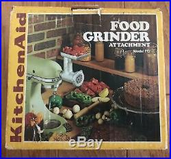 Vintage KitchenAid Food Chopper Meat Grinder Attachment Hobart FG Metal Rare