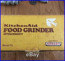 Vintage KitchenAid Food Chopper Meat Grinder Attachment Hobart FG Metal Rare