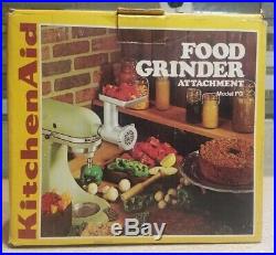 Vintage KitchenAid Food Chopper Meat Grinder Attachment, Hobart FG Metal, rare