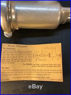 Vintage KitchenAid Food Grinder Meat Grinder Attachment by Hobart Rare