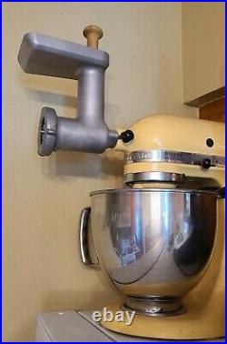 Vintage KitchenAid HOBART Metal Food Chopper Meat Grinder Set For Stand Mixer