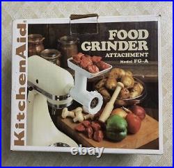 Vintage KitchenAid Hobart FG Metal Food Grinder Attachment 7 Pieces Made in USA