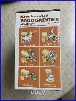 Vintage KitchenAid Hobart FG Metal Food Grinder Attachment 7 Pieces Made in USA