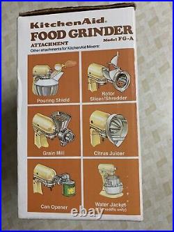 Vintage KitchenAid Hobart FG Metal Food Grinder Attachment 7 Pieces Made in USA