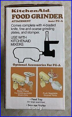 Vintage KitchenAid Hobart FG Metal Food Grinder Attachment 7 Pieces Made in USA