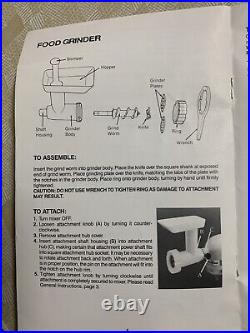Vintage KitchenAid Hobart FG Metal Food Grinder Attachment 7 Pieces Made in USA