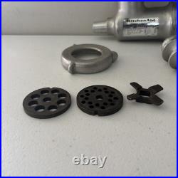 Vintage KitchenAid Hobart FG Metal Food Grinder Attachment 7 Pieces USA EUC