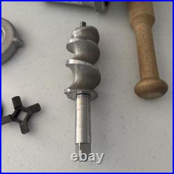 Vintage KitchenAid Hobart FG Metal Food Grinder Attachment 7 Pieces USA EUC