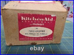 Vintage KitchenAid Hobart Food Chopper Meat Grinder Attachment Box Instructions