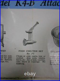 Vintage KitchenAid Hobart Food Chopper Meat Grinder Attachment FC