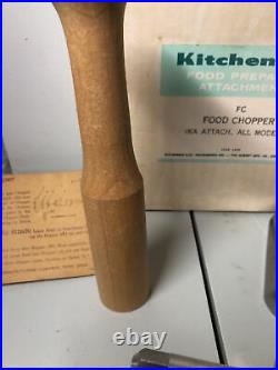 Vintage KitchenAid Hobart Food Chopper Meat Grinder Attachment FC Amazing Cond