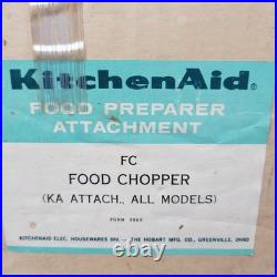 Vintage KitchenAid Hobart Food Chopper Meat Grinder FC Metal NEW OLD STOCK KA