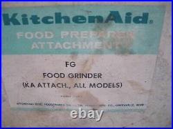 Vintage KitchenAid Hobart Food Chopper Meat Grinder FG All Metal NOS