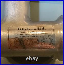 Vintage KitchenAid Hobart Food Chopper Meat Grinder FG All Metal Rare, EUC