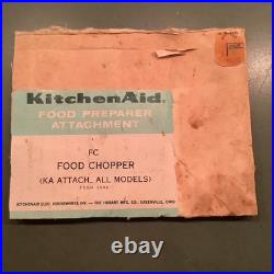Vintage KitchenAid Hobart Food Chopper Meat Grinder FG All Metal Rare, EUC