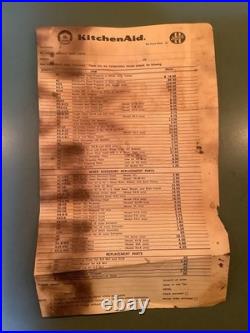 Vintage KitchenAid Hobart Food Chopper Meat Grinder FG All Metal Rare, EUC