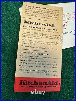 Vintage KitchenAid Hobart Food Chopper Meat Grinder FG All Metal Rare, EUC BOX
