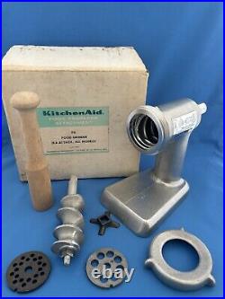 Vintage KitchenAid Hobart Food Chopper Meat Grinder FG All Metal in BOX