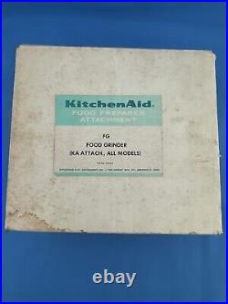 Vintage KitchenAid Hobart Food Chopper Meat Grinder FG All Metal in BOX